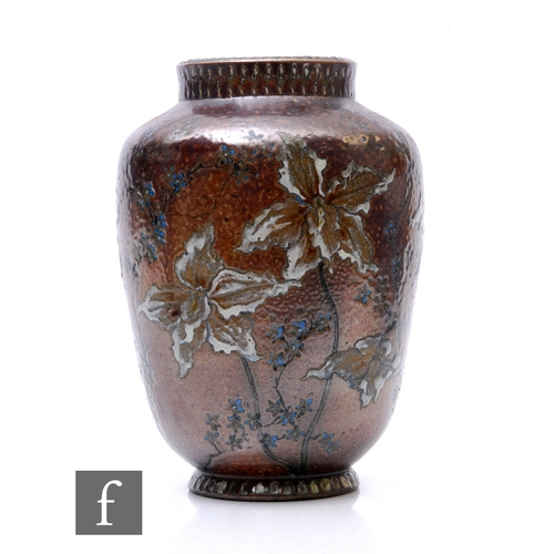 153 - Robert Wallace Martin - Martin Brothers - A late 19th Century stoneware vase, of shouldered ovoid fo... 