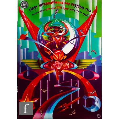 198 - Michael English and Nigel Waymouth - (Hapshash and the Coloured Coat) - An original concert poster f... 