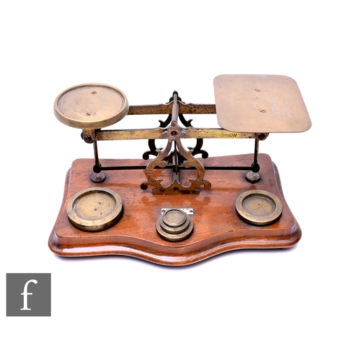 A set of early 20th Century postal scales by Benetfink & Co, London ...