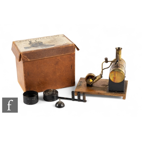 174 - A Mersey Models no.52 live steam stationary engine, with burner, boxed.