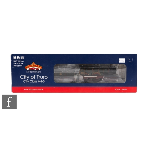 97 - A Bachmann OO gauge 31-725NRM DCC Ready 4-4-0 GWR green City Class 'City of Truro' locomotive, boxed... 