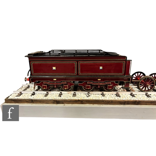 187 - A 5 inch gauge part built Midland Railway 2601 class 'Spinner' locomotive and tender, tender and pai... 