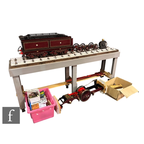 187 - A 5 inch gauge part built Midland Railway 2601 class 'Spinner' locomotive and tender, tender and pai... 