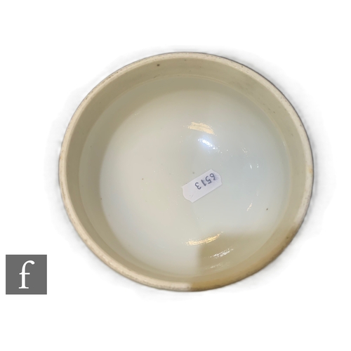 1 - A late 19th Century Chinese blue and white Kangxi style vase and cover, decorated with figure in int... 