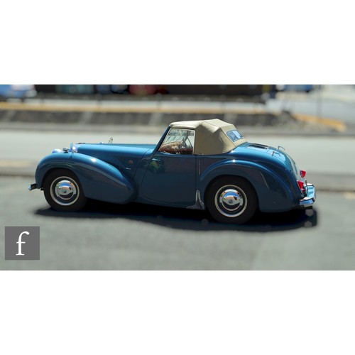 241 - A 1949 blue Triumph Roadster, with 2088cc, Vanguard engine, registration number F05716, chassis numb... 