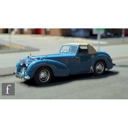 241 - A 1949 blue Triumph Roadster, with 2088cc, Vanguard engine, registration number F05716, chassis numb... 