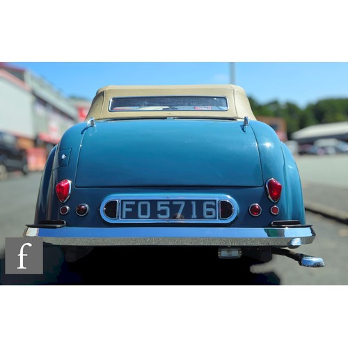 241 - A 1949 blue Triumph Roadster, with 2088cc, Vanguard engine, registration number F05716, chassis numb... 