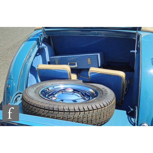 241 - A 1949 blue Triumph Roadster, with 2088cc, Vanguard engine, registration number F05716, chassis numb... 