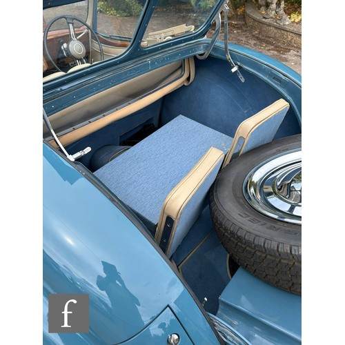 241 - A 1949 blue Triumph Roadster, with 2088cc, Vanguard engine, registration number F05716, chassis numb... 