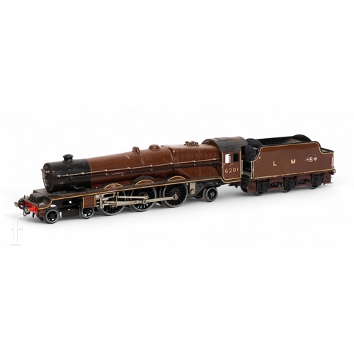 263 - A Hornby O gauge LMS 'Princess Elizabeth' 6201 4-6-2 3-rail 20v locomotive and tender, boxed.