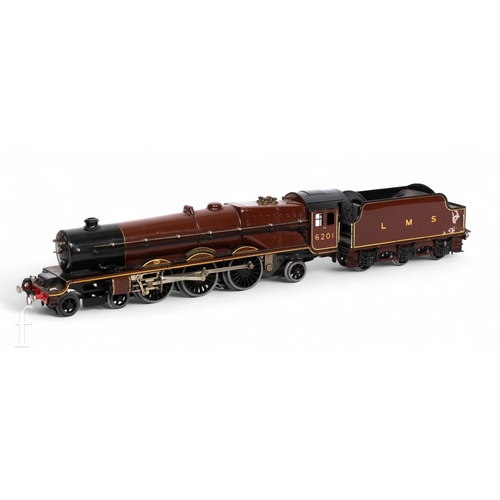 264 - A Hornby O gauge LMS 'Princess Elizabeth' 6201 4-6-2 3-rail 20v locomotive and tender, boxed.