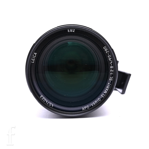 3 - A Leica SL System APO-Vario-Elmarit-SL 90-280 f/2.8-4 telephoto zoom lens, product number 11175, ser... 