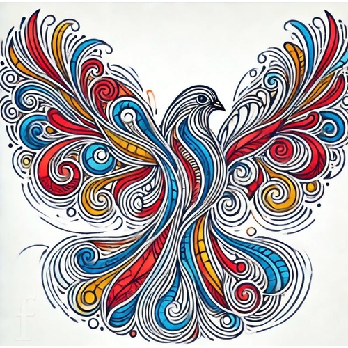 1547 - Ziggy Tashi (Freelance digital artist and web designer) -'Peace Doves 1, 2 and 3', set of three digi... 