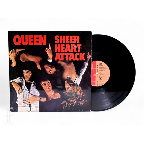 178 - Queen - A fully signed copy of Sheer Heart Attack, signed by John Deacon, Freddie Mercury, Brian May... 