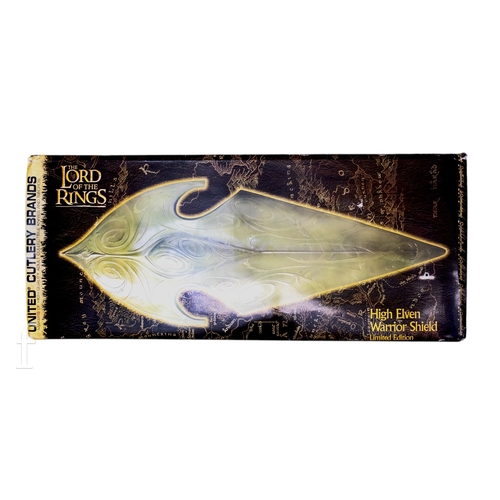 482 - A United Cutlery Lord of the Rings High Elven Warrior Shield, UC1428, length 138cm, boxed.