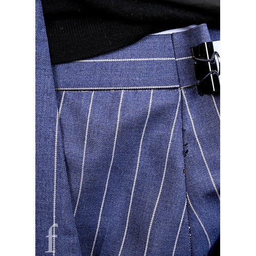 168 - John Bonham / Led Zeppelin - A 1970s pinstripe suit owned and worn by John Bonham, with inside pocke... 