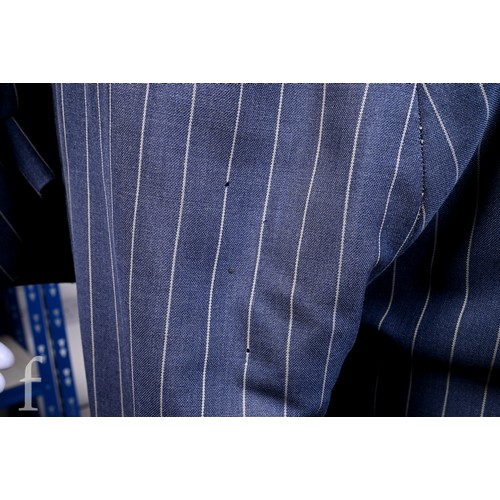 168 - John Bonham / Led Zeppelin - A 1970s pinstripe suit owned and worn by John Bonham, with inside pocke... 
