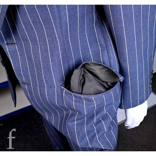 168 - John Bonham / Led Zeppelin - A 1970s pinstripe suit owned and worn by John Bonham, with inside pocke... 