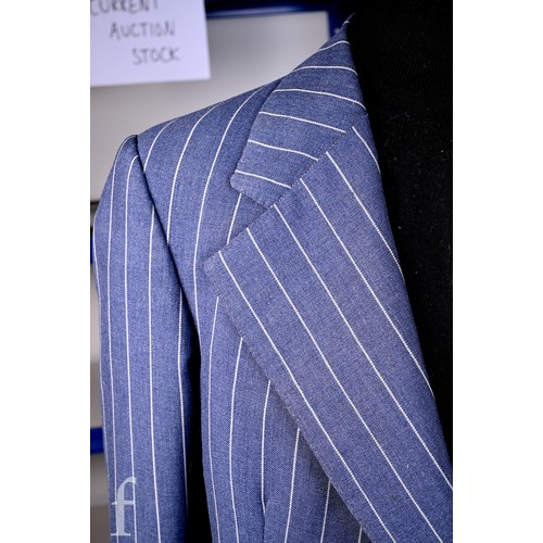 168 - John Bonham / Led Zeppelin - A 1970s pinstripe suit owned and worn by John Bonham, with inside pocke... 