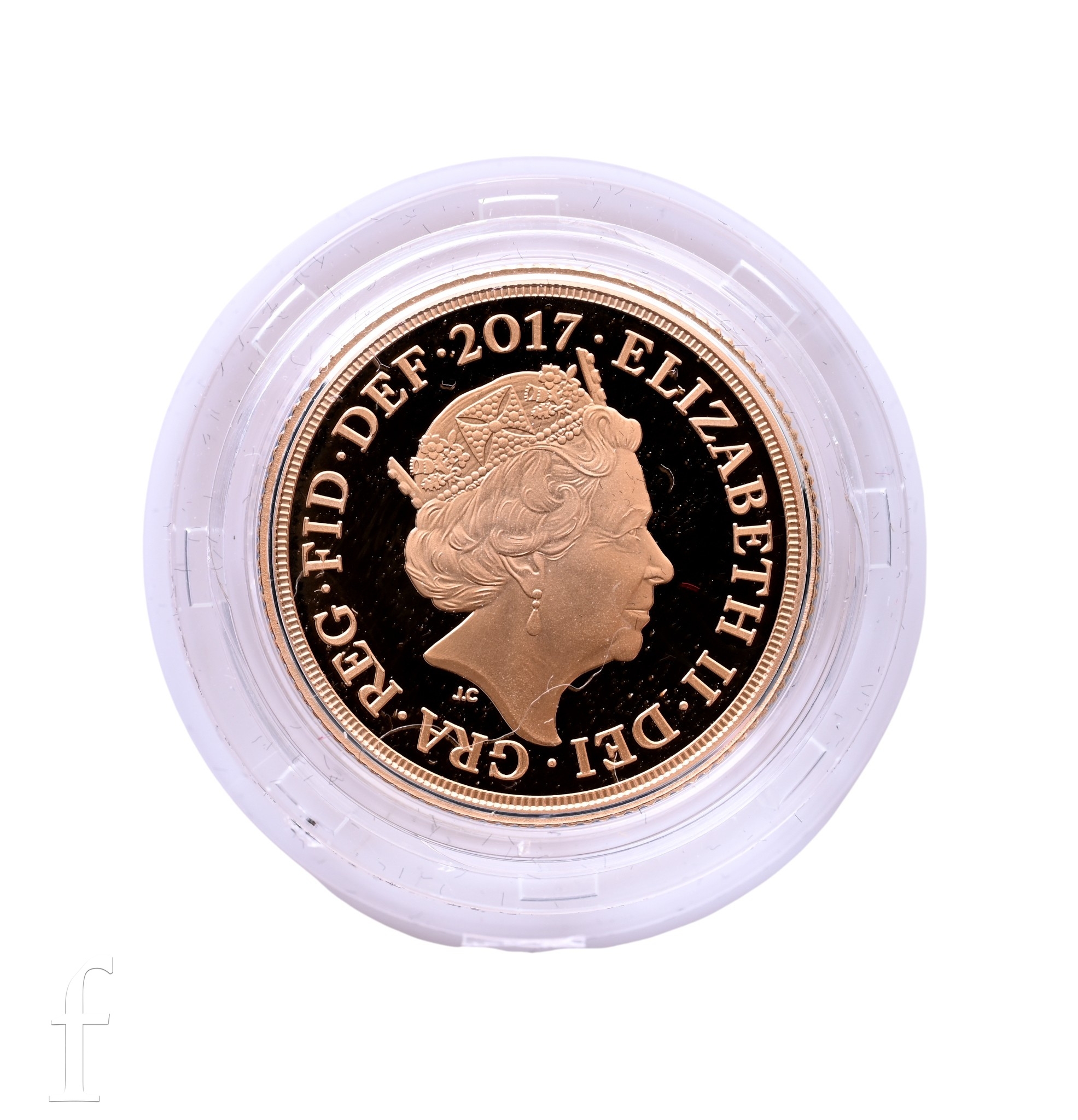 Elizabeth II - A sovereign 2017, reverse St George and Dragon, No 04717 ...