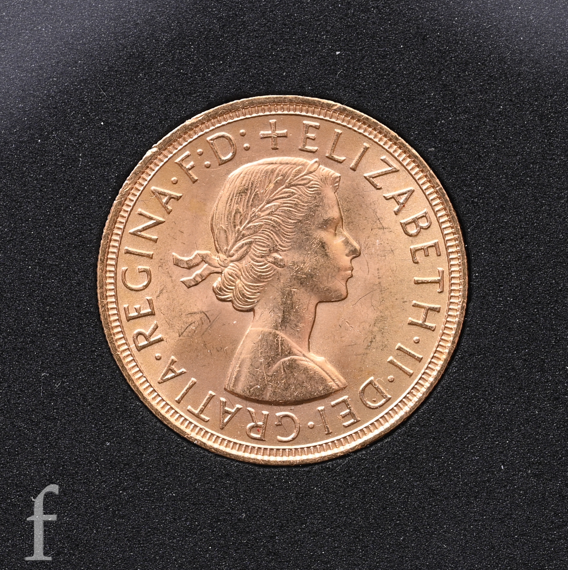 Elizabeth II - A sovereign 1957, reverse St George and Dragon, in ...