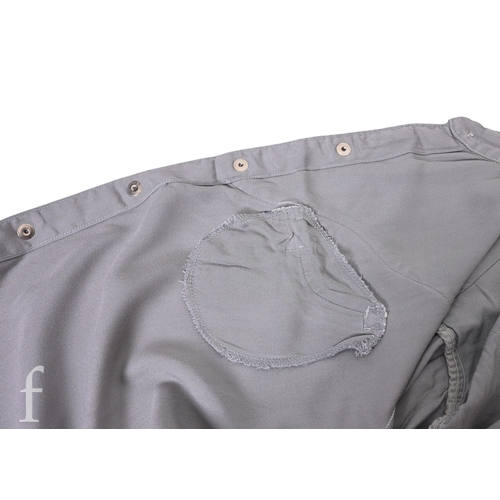 123 - A 1970s John Bonham owned and worn Western style shirt, the grey and black shirt with embroidery,  w... 