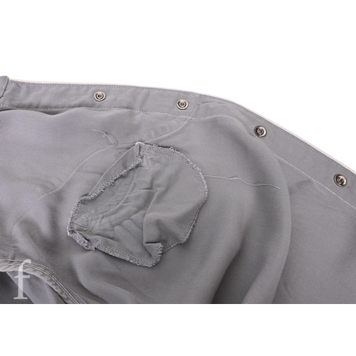 123 - A 1970s John Bonham owned and worn Western style shirt, the grey and black shirt with embroidery,  w... 