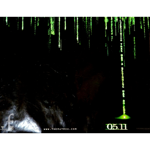727 - A collection of assorted film and movie posters to include 'The Matrix' and 'The Matrix Reloaded' do... 