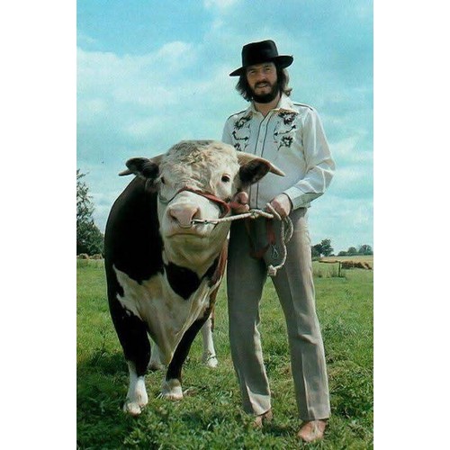 122 - A 1970s John Bonham owned and worn Western style cream coloured embroiderd shirt, worn for a shootin... 