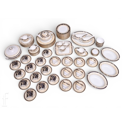100 - A collection of Wedgwood Cornucopia tea and dinner ware, to include twelve dinner plates, diameter 2... 