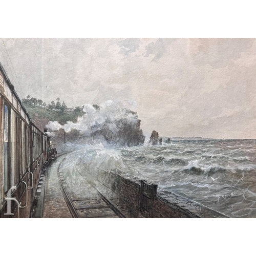 450 - Eric Oldham (20th Century) - 'Great Central Railway - 4-4-2 Atlantic', oil on board, signed, framed,... 