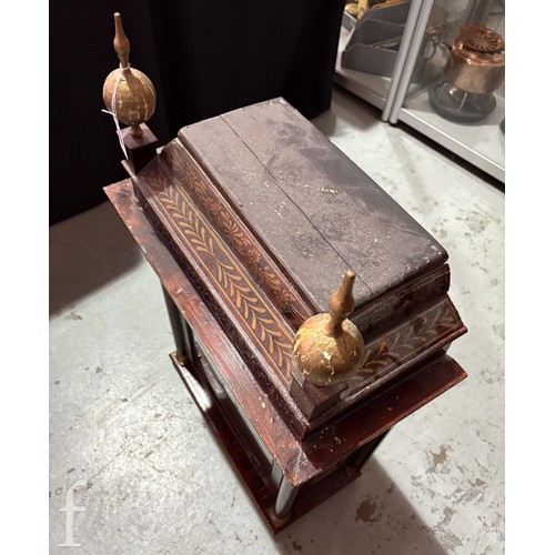 699 - Amended description - An 18th Century red chinoiserie and gilt lacquer painted longcase clock, with ... 