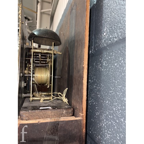 699 - Amended description - An 18th Century red chinoiserie and gilt lacquer painted longcase clock, with ... 