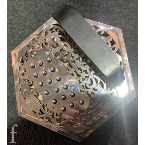 454 - A 20th Century concertina by Crabb London, No 18402, thirty eight key operation, in black case.