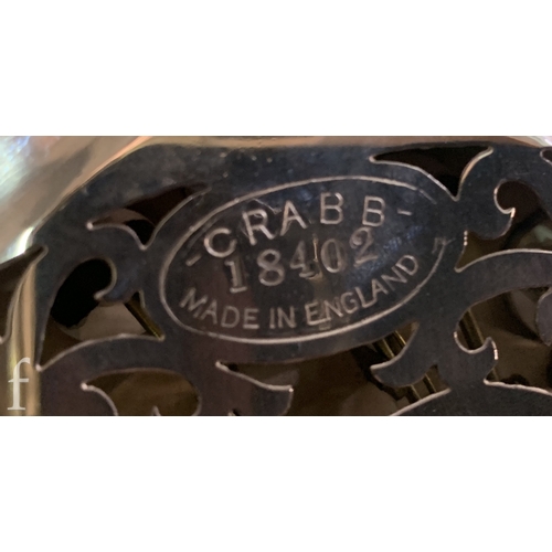 454 - A 20th Century concertina by Crabb London, No 18402, thirty eight key operation, in black case.