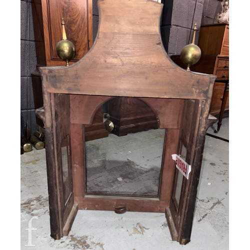 692 - An 18th Century mahogany longcase clock with eight day striking movement, the 12 inch broken arch br... 