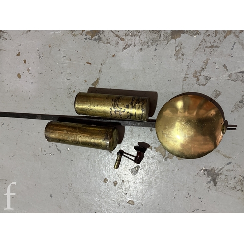 692 - An 18th Century mahogany longcase clock with eight day striking movement, the 12 inch broken arch br... 