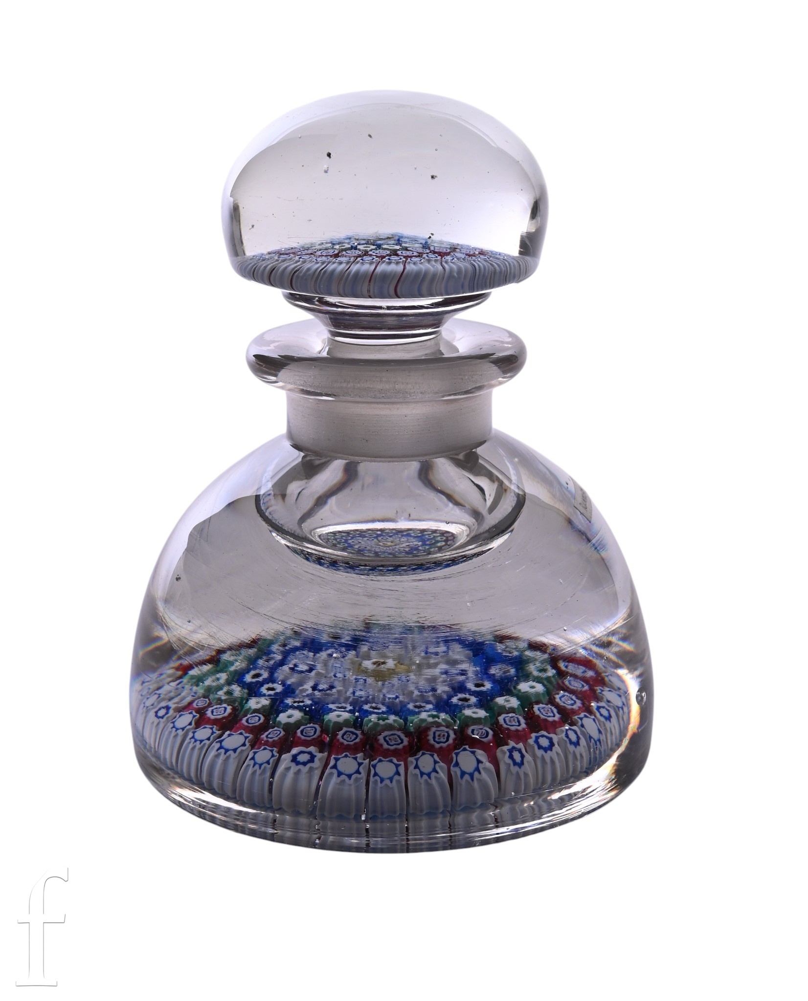 A 19th Century Old English paperweight inkwell, possibly Richardsons ...