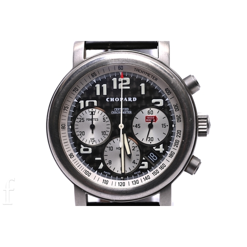361 - A Chopard Mille Miglia calendar chronograph drivers wristwatch, ref. 8407, in 40mm titanium case, wi... 
