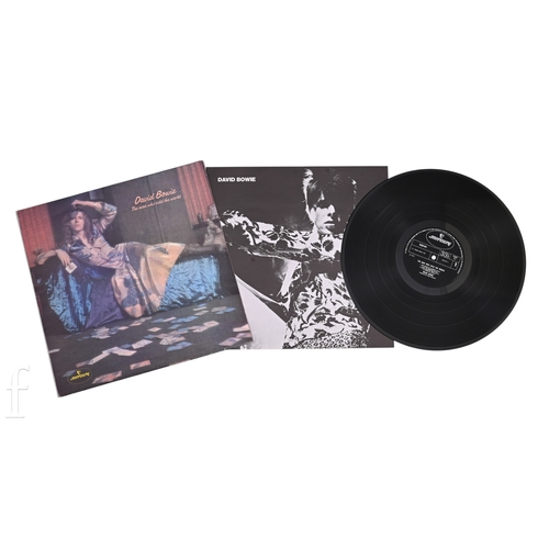 David Bowie - The Man Who Sold The World, Mercury 6338041, first pressing, 'Dress Cover', silver and black labels, with produced by 'Tonny Visconti' misprint to the labels, with insert, runout 6338041 1Y//1 420 1 1 3 & 2Y//1 420 1 1 1.