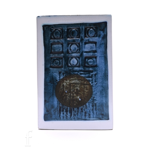 Benny Sirota - Troika Pottery - A St Ives period rectangular slab vase ...