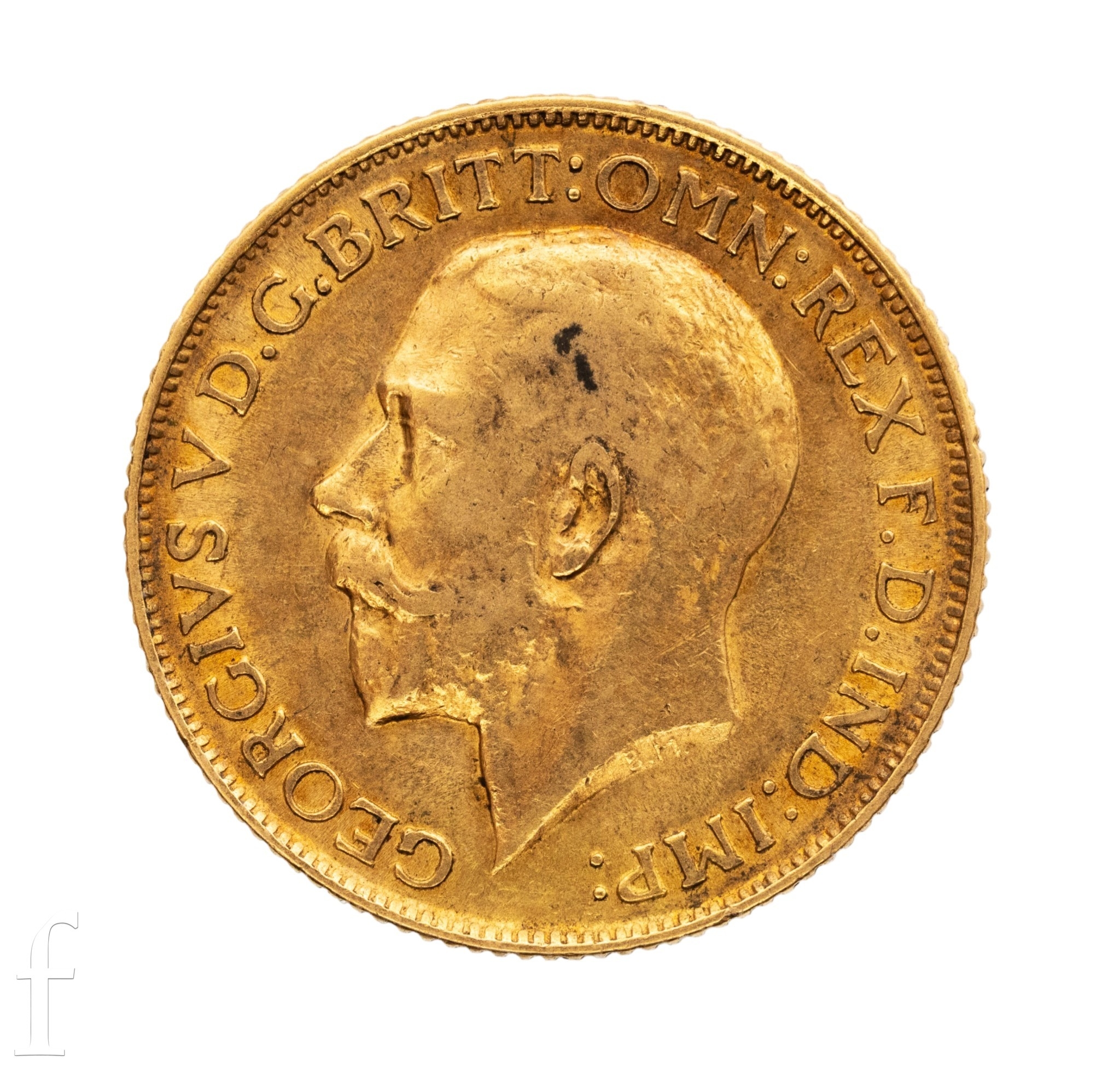George V - A sovereign, 1912, reverse St George and Dragon.