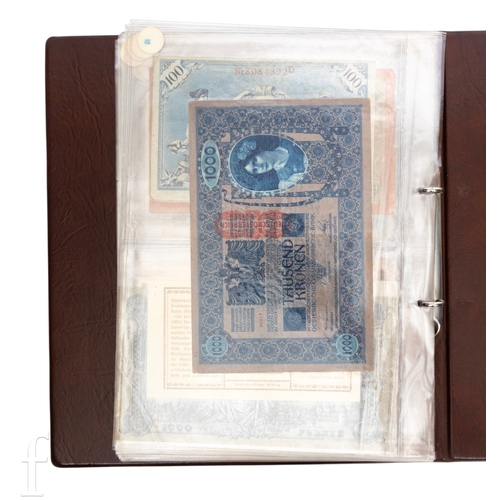 49 - Banknotes - An album of assorted world notes to include a 1965 Nigerian one pound note, Bulgarian St... 