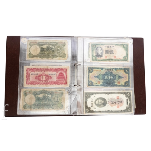 49 - Banknotes - An album of assorted world notes to include a 1965 Nigerian one pound note, Bulgarian St... 