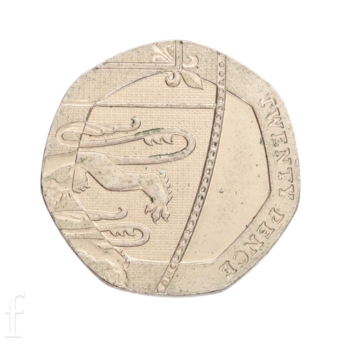 59 - Elizabeth II - A mule undated twenty pence coin.
