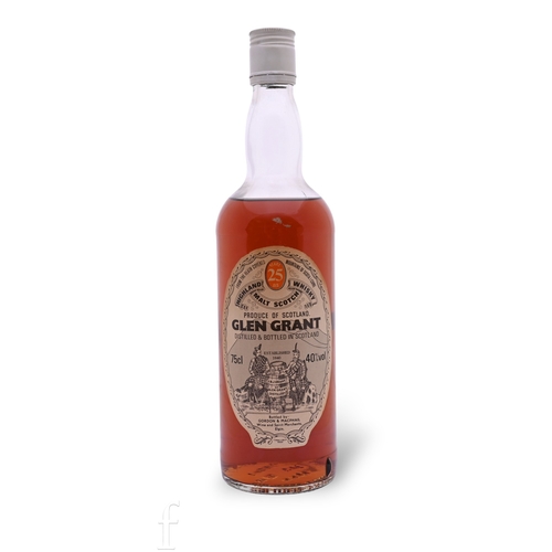 61 - A 75cl bottle of Glen Grant 25 years aged, single malt Scotch whisky, 1980s/90s bottling, bottled by... 