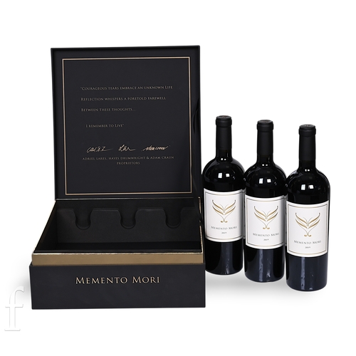 21 - A case of three bottles of 2019 Memento Mori Cabernet Sauvignon, Napa Valley, United States, red win... 