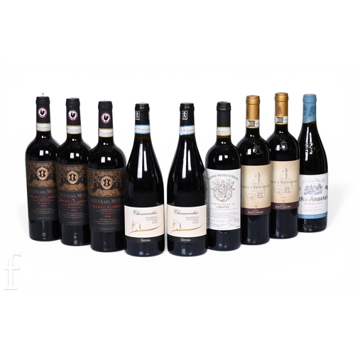 37 - A collection of Italian red wines, to include 2 x 2020 Marchesi Antinori Badia A Passignano Chianti ... 