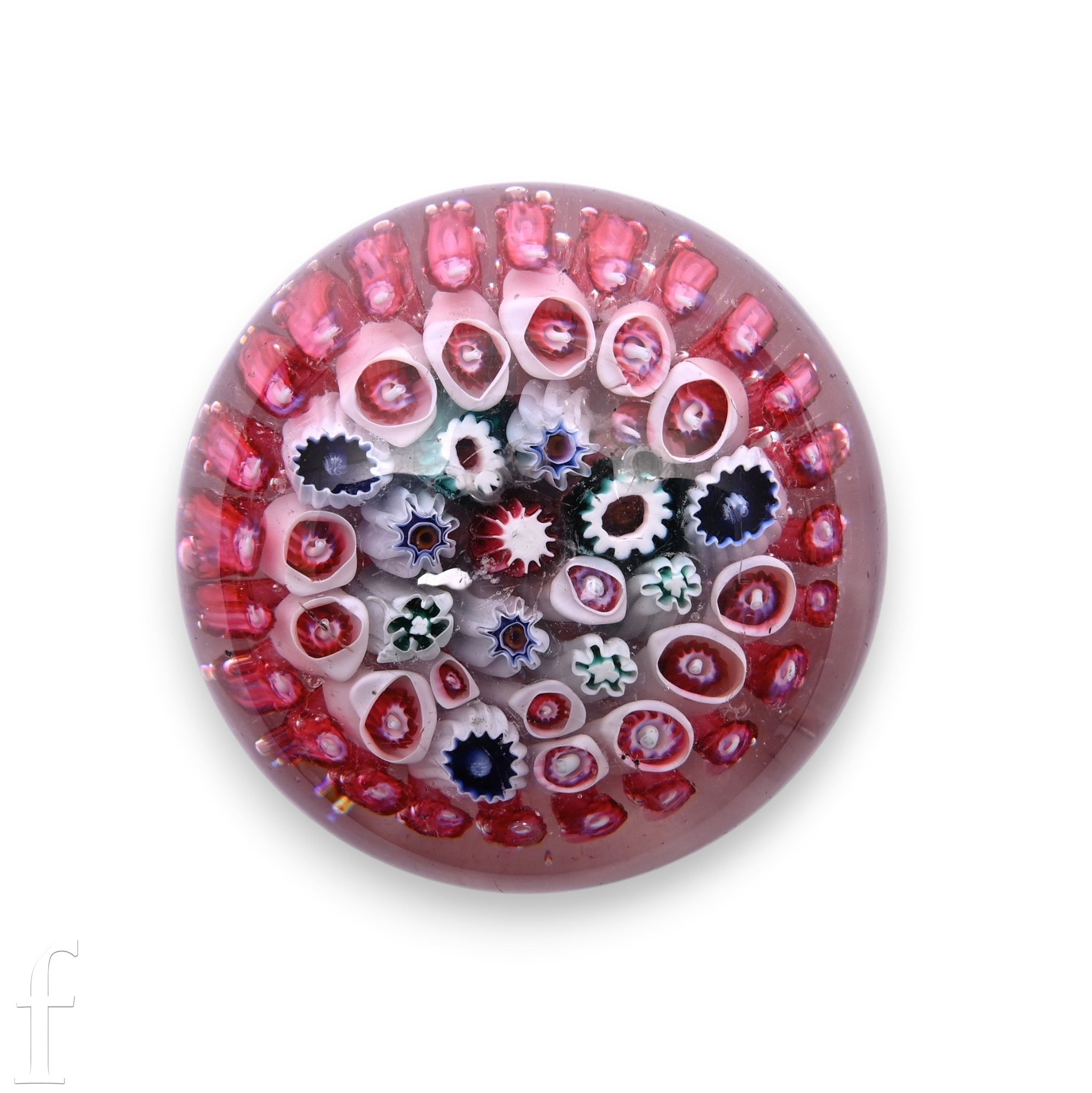 A late 19th Century Old English paperweight, possibly Bacchus with ...