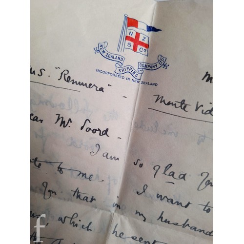 111 - 1910-1913 Captain Scott British Antarctic Expedition - A four page letter from Winterquarters, Cape ... 